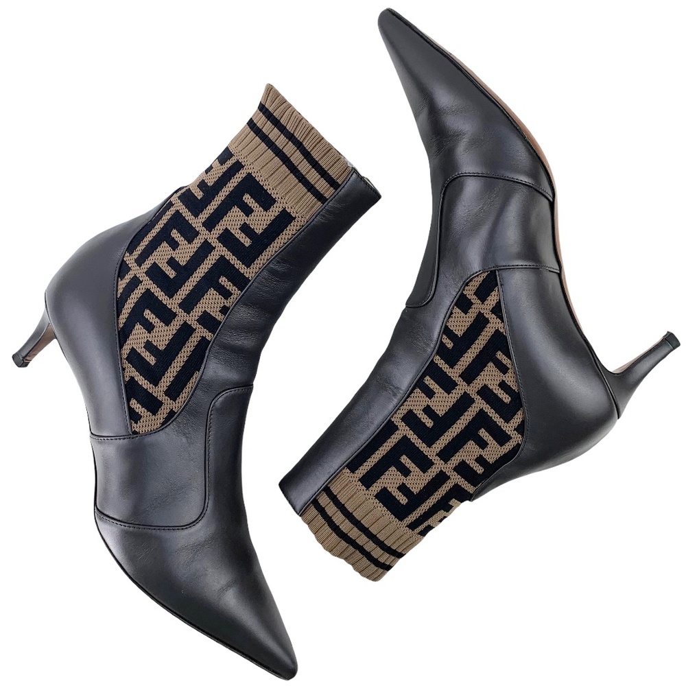 FENDI Rockoko Heel Boots - Picture 1 of 9